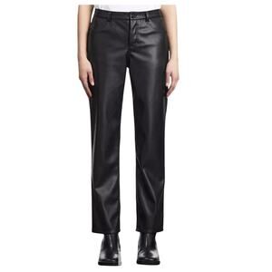 The Kooples Faux Leather Straight Leg Pant Size 38 (US 6) Black NWT